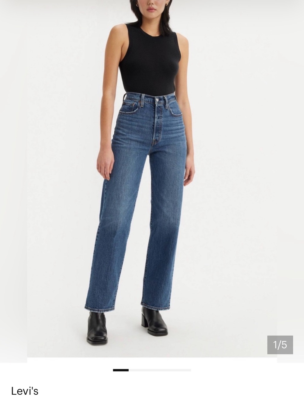 Levi's Women’s Ribcage Straight Ankle Button Fly